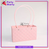 Diamond Embossed Rectangular Design Flower Bags For Wedding & Engagement Gifts