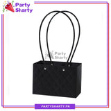 Diamond Embossed Rectangular Design Flower Bags For Wedding & Engagement Gifts
