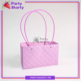 Diamond Embossed Rectangular Design Flower Bags For Wedding & Engagement Gifts