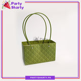 Diamond Embossed Rectangular Design Flower Bags For Wedding & Engagement Gifts