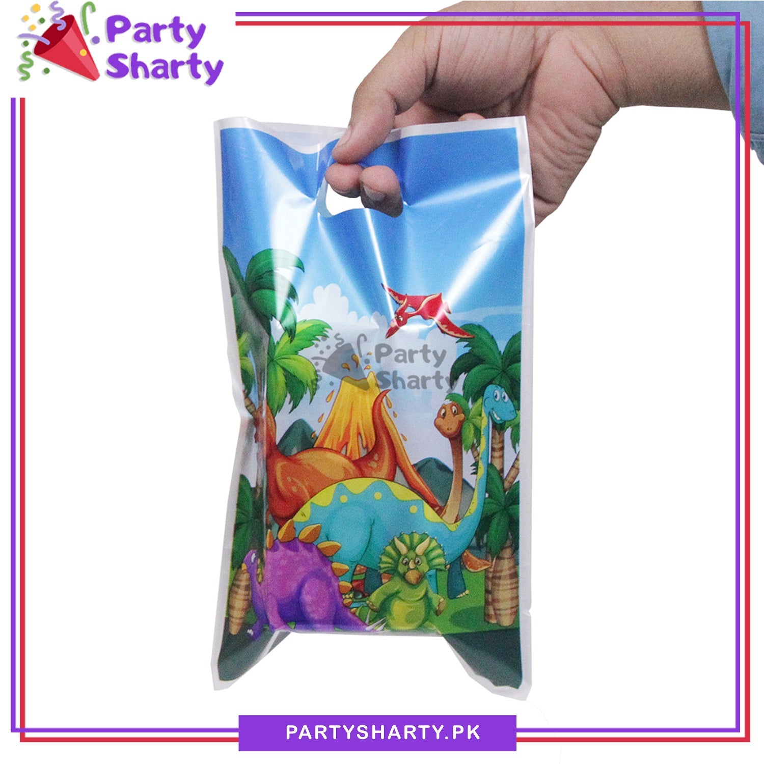 Dinosaur Theme Goody Bag Pack Of 10 For Dinosaur Theme Decoration and Celebration