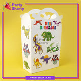 Dinosaur Theme Goody Boxes Pack of 6 For Theme Birthday Decoration and Celebration