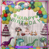 D-4 Happy Birthday Dinosaur & Dragon Theme Set For Theme Based Birthday Decoration & Celebration