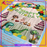D-4 Happy Birthday Dinosaur & Dragon Theme Set For Theme Based Birthday Decoration & Celebration