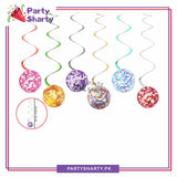 Disco Ball Theme Hanging Swirls (Pack of 6) For Birthday Party and Decoration