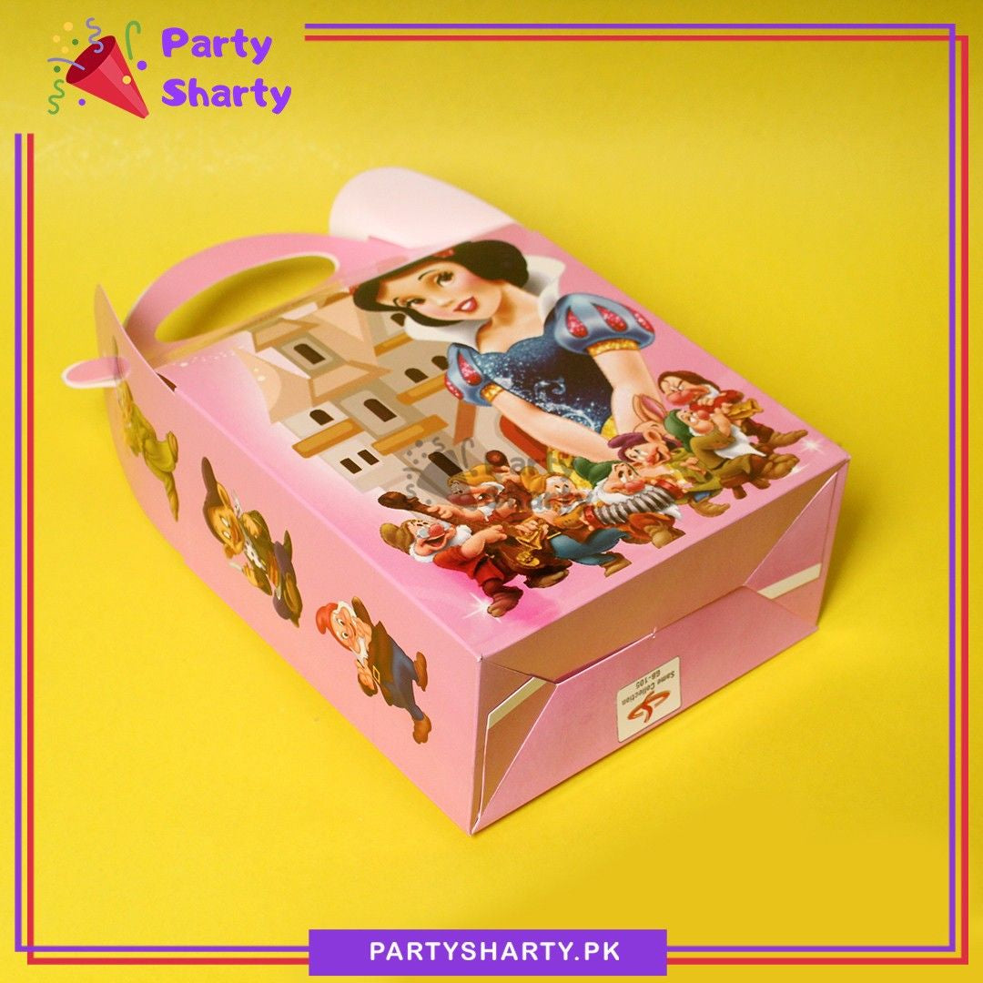 Disney Princess Snow White Theme Goody Boxes Pack of 6 For Theme Birthday Decoration and Celebration