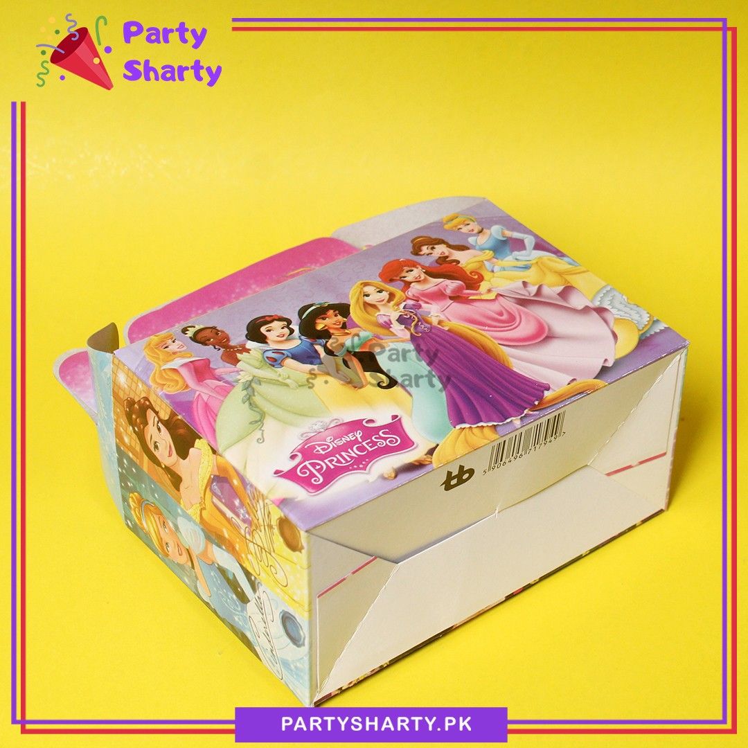 D-2 Disney Princess Theme Goody Boxes Pack of 10 For Birthday Celebration and Decoration