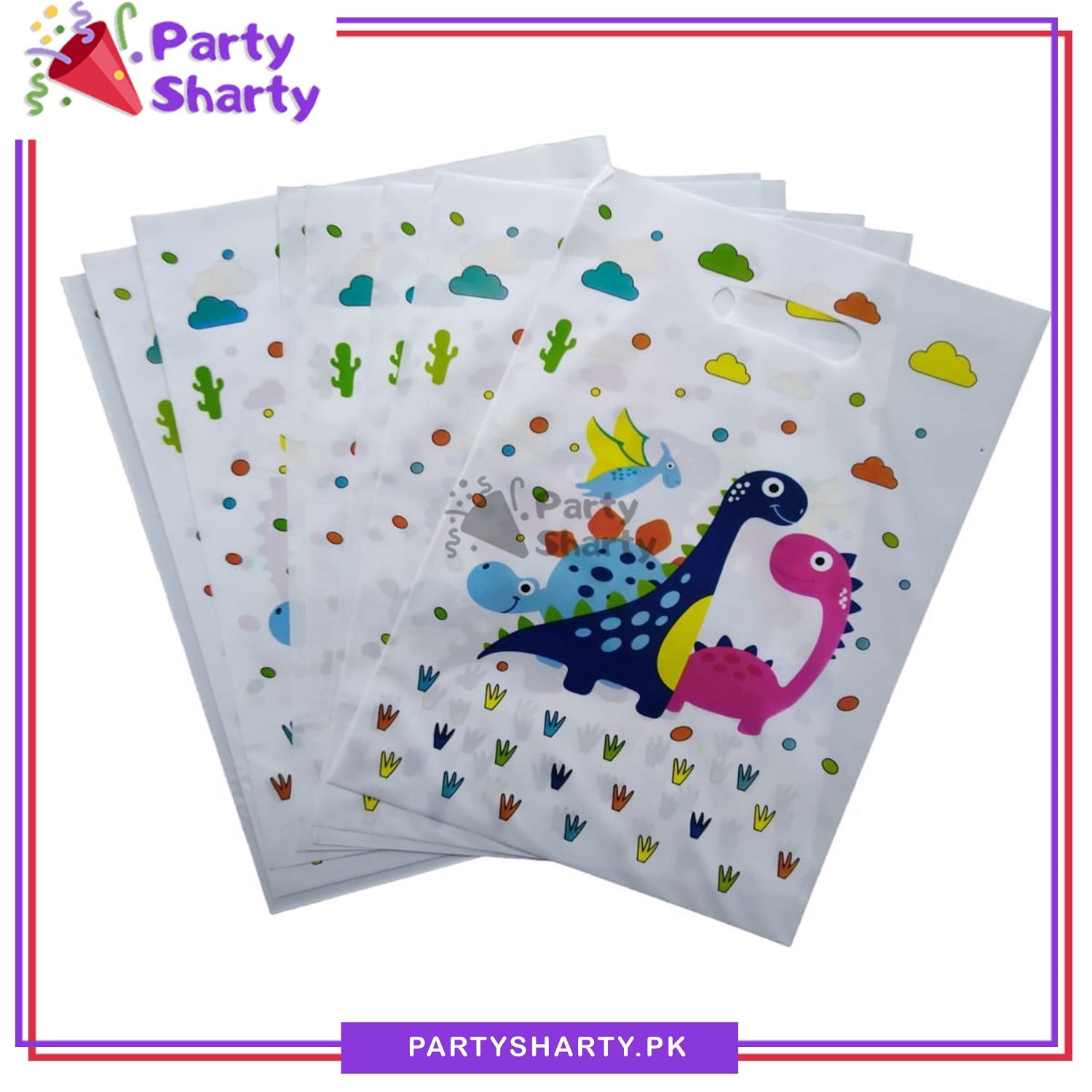 Little Dinosaur Theme Goody Bag Pack Of 10 For Dinosaur Theme Decoration and Celebration