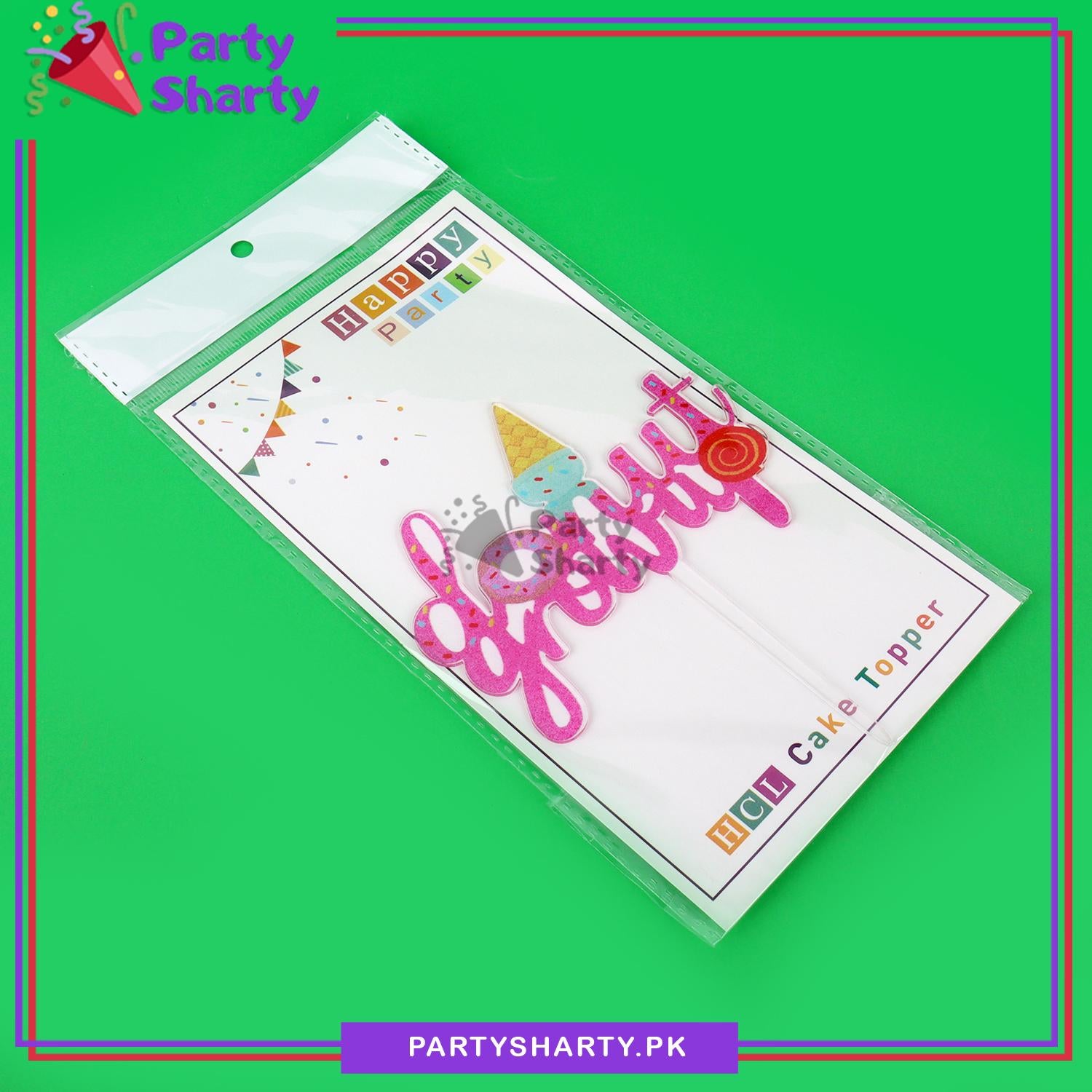 Donut Grow up Acrylic Cake Topper for Candyland & Donut Theme Based Party Decoration And Celebration