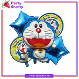 Doraemon Theme Foil Balloon Set of 5 for Doremon Theme Decoration and Celebration