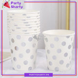 Dots Printed Paper Cups / Glass For Party Decoration and Celebration