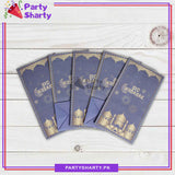 6pcs / Set Eid Mubarak Treat / Goody Bags with Stickers, Eid Party Favor Bags for Eid Giveaways
