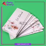 Eid Mubarak Printed Eidi Envelop (Pack 10) For Eid Celebration