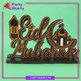 Eid Mubarak Thermocol Standee For Eid Mubarak Decoration and Celebrations