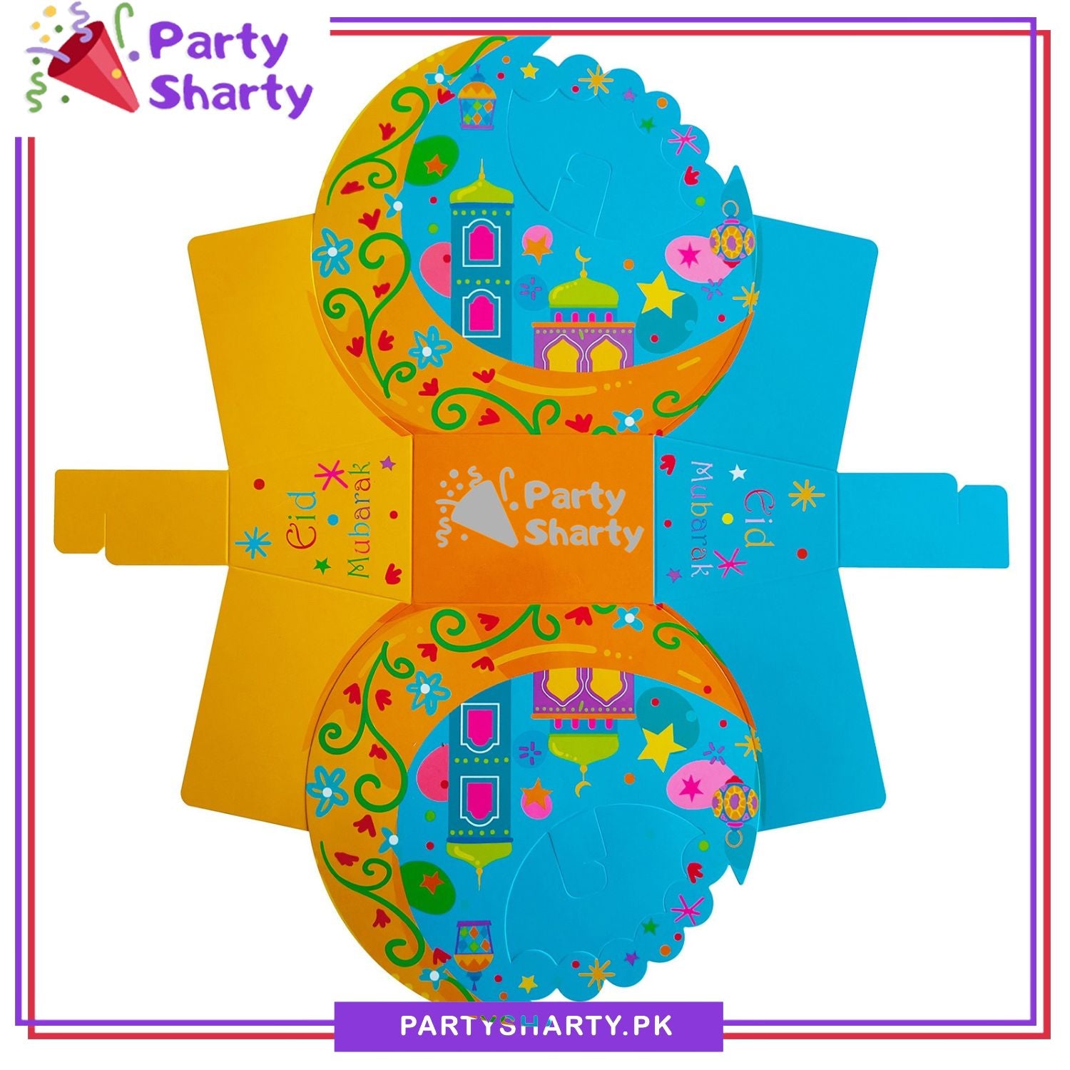 Eid Mubarak Treat / Goody Box, Eid Party Favor Bags for Eid Giveaways