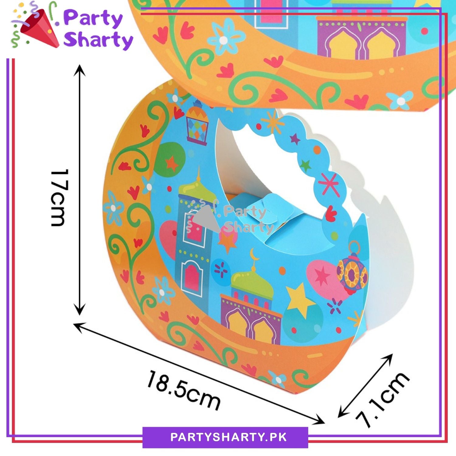 Eid Mubarak Treat / Goody Box, Eid Party Favor Bags for Eid Giveaways