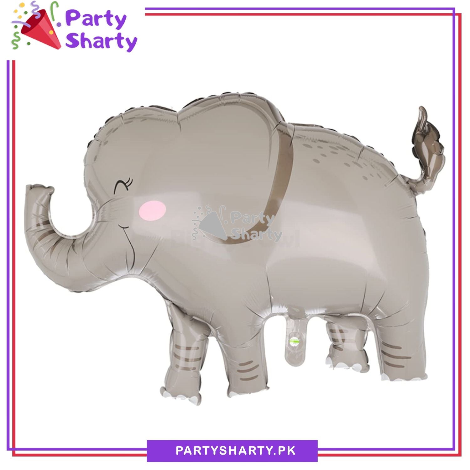 Grey Elephant Shaped Foil Balloons For Jungle / Safari Theme Party Decoration and Celebration