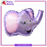 Elephant Character Head Foil Balloons For Jungle / Safari Theme Party Decoration and Celebration