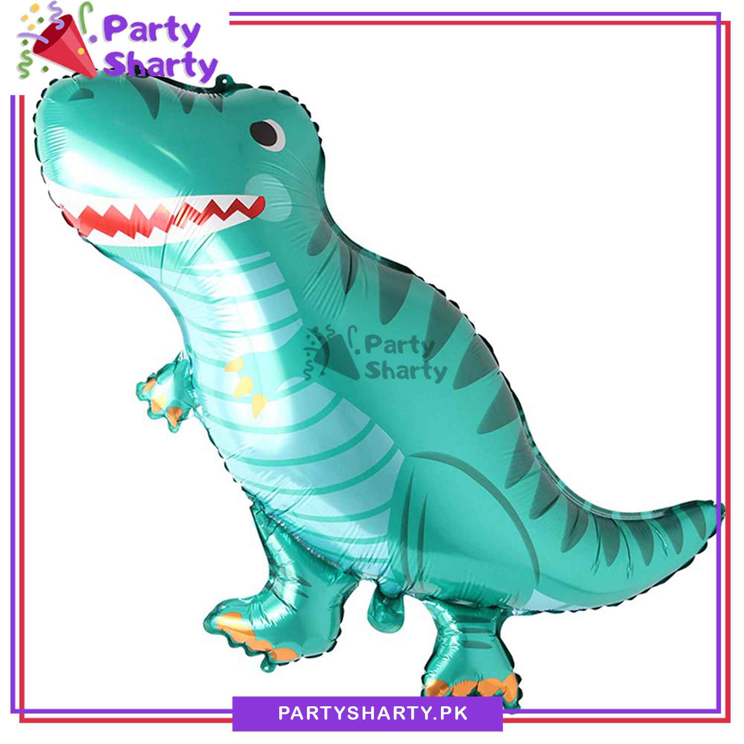 Emerald Dinosaur Shaped Foil Balloon for Dinosaur / Dragon Theme Party Decoration