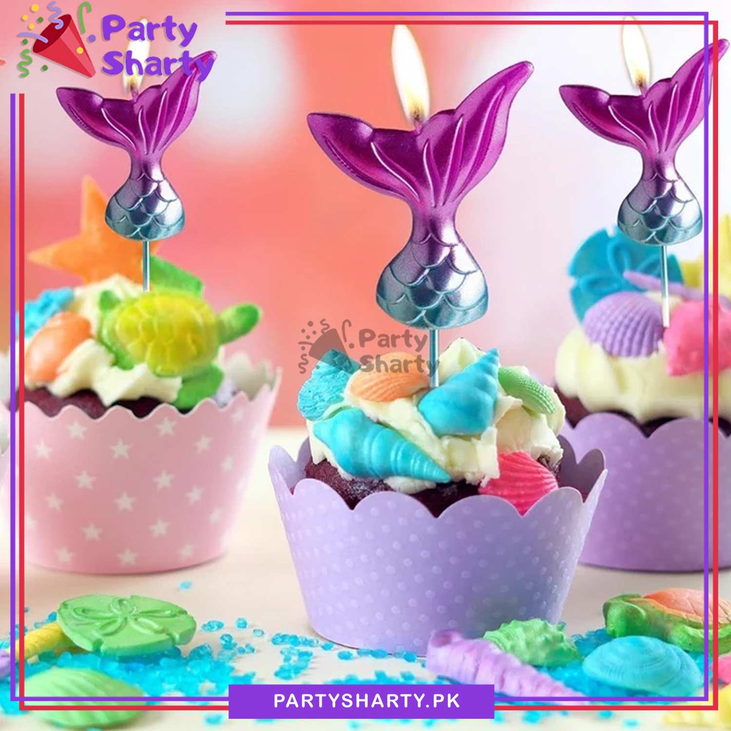 Enchanted Mermaid Tail Candle Ocean-Inspired Elegance for Magical Mermaid Celebrations