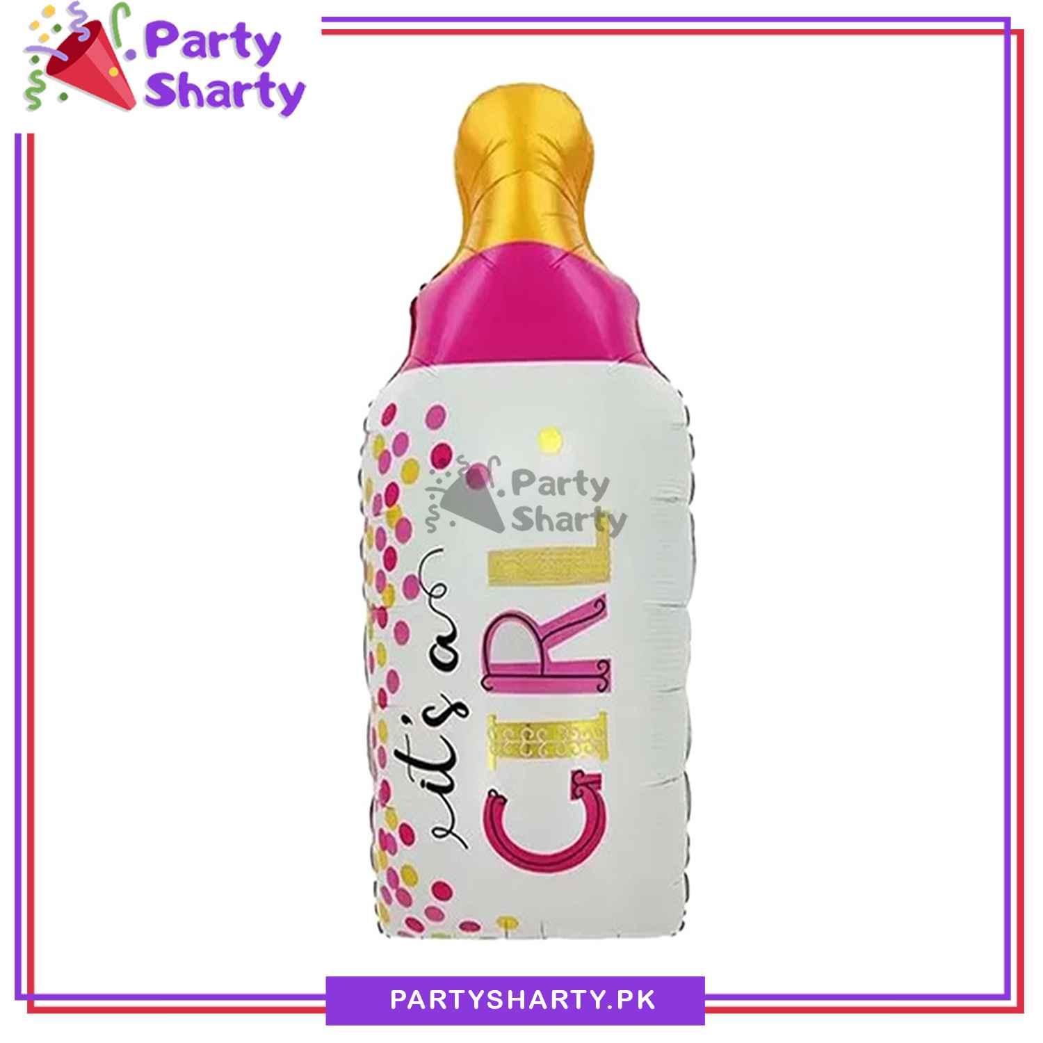 Stylish Its a Boy / Girl Feeder Shaped Foil Balloon For Baby Shower, Welcome Baby and Gender Reveal Party Decoration and Celebrations