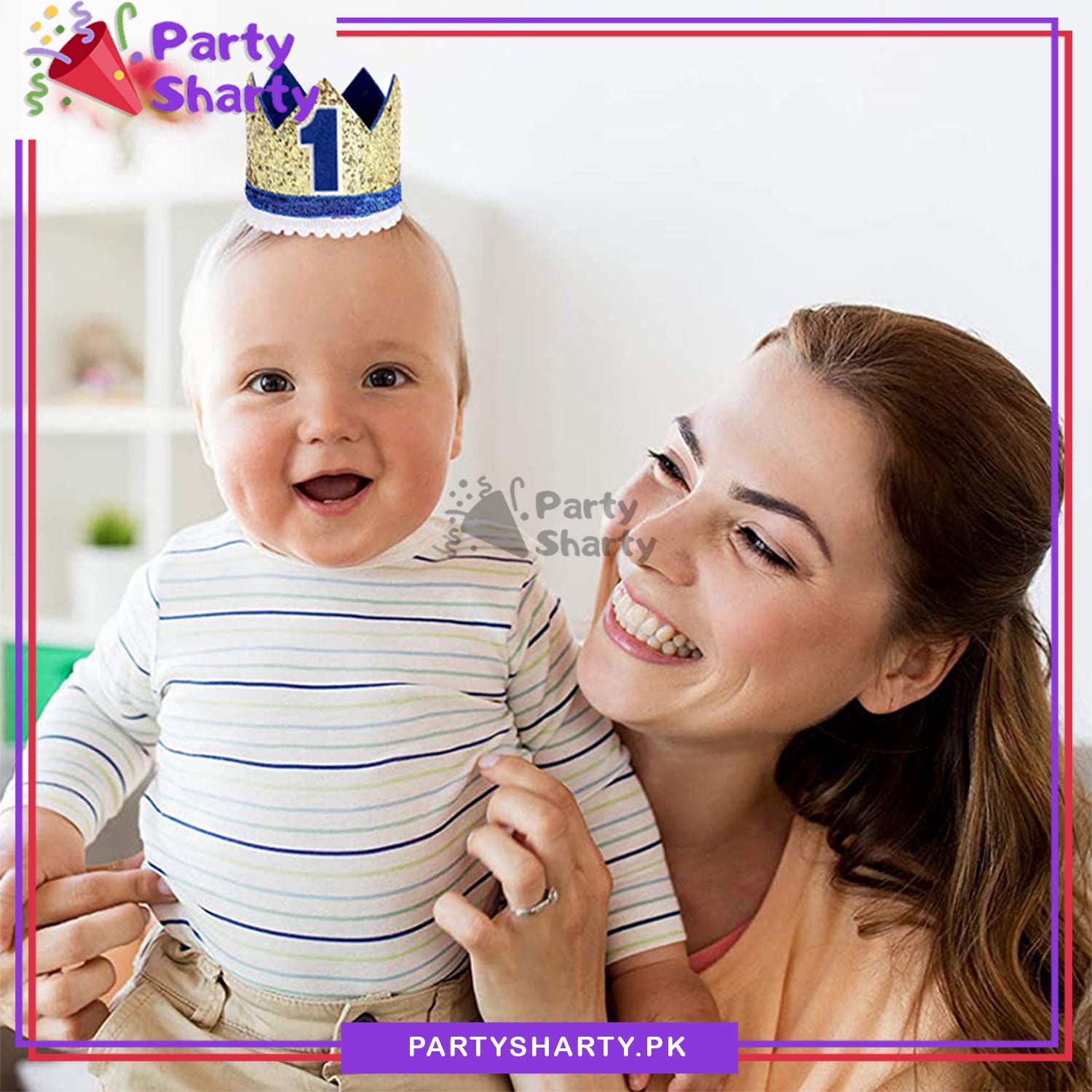 1st Birthday Party Cap For First Birthday Celebration and Decoration
