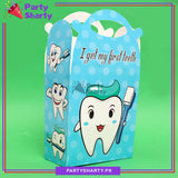First Tooth Theme Goody Boxes Pack of 6 For Theme Birthday Decoration and Celebration