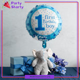 First Birthday Boy / Girl Round Foil Balloons for First Birthday Decoration and Celebration