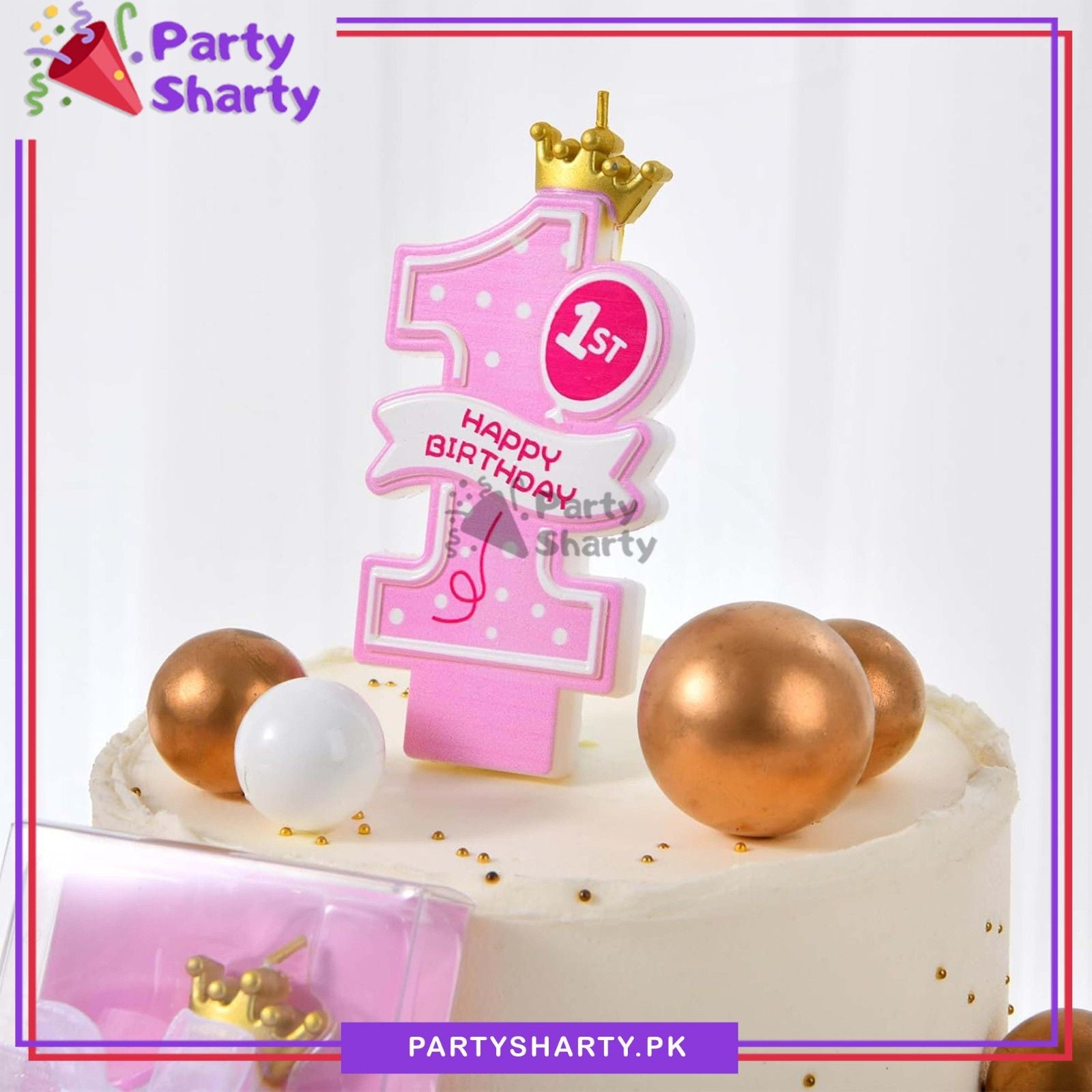 First Birthday Candle Crown Style For First Birthday Party Decoration & Celebration