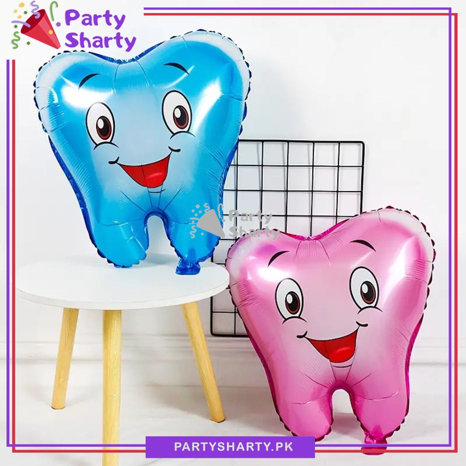 First Tooth Foil Balloons For First Tooth Party Decoration and Celebration