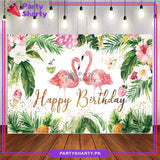Flamingo Theme Panaflex backdrop For Flamingo Theme Birthday Decoration and Celebration