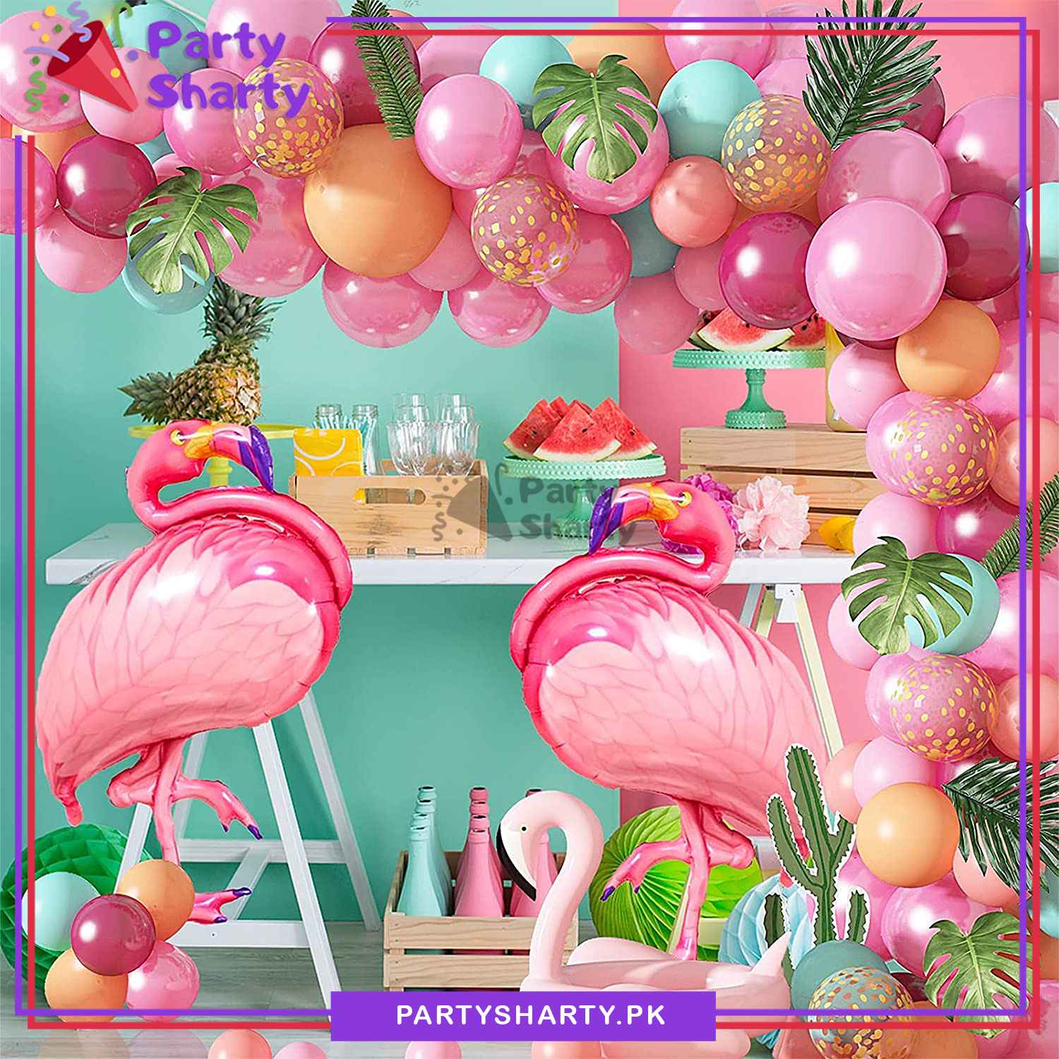 79pcs Pink Flamingo Theme Set For Theme Birthday Decoration and Celebration