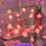 10 LED Flower String Lights - Battery Operated For Party and Room Decoration