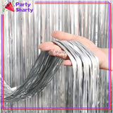 Fringes / Foil Curtains Best for Back Drop Wall Decoration for Birthday and Parties Celebration