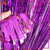 Fringes / Foil Curtains Best for Back Drop Wall Decoration for Birthday and Parties Celebration