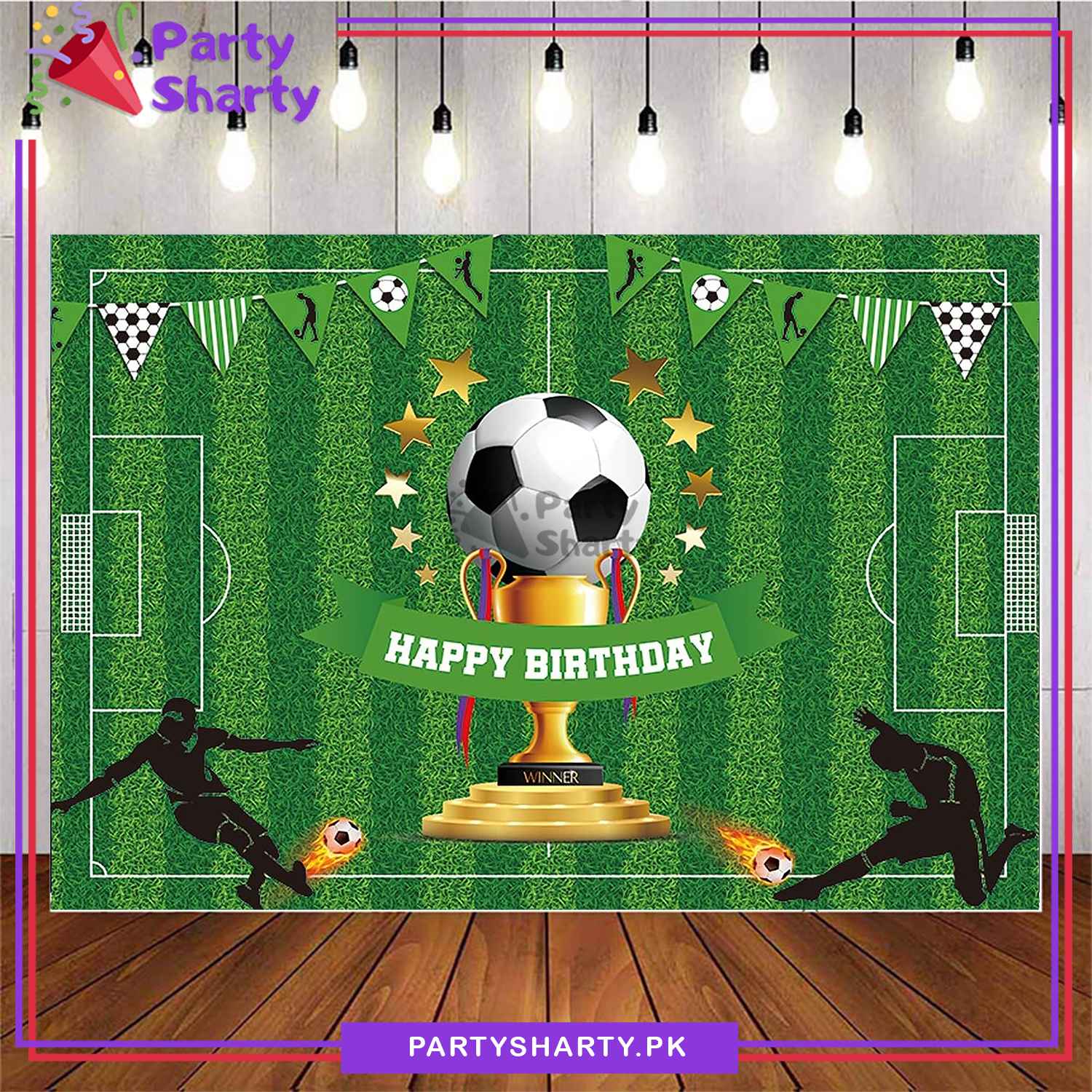 Foot Ball Theme Panaflex backdrop For Football Theme Birthday Decoration and Celebration