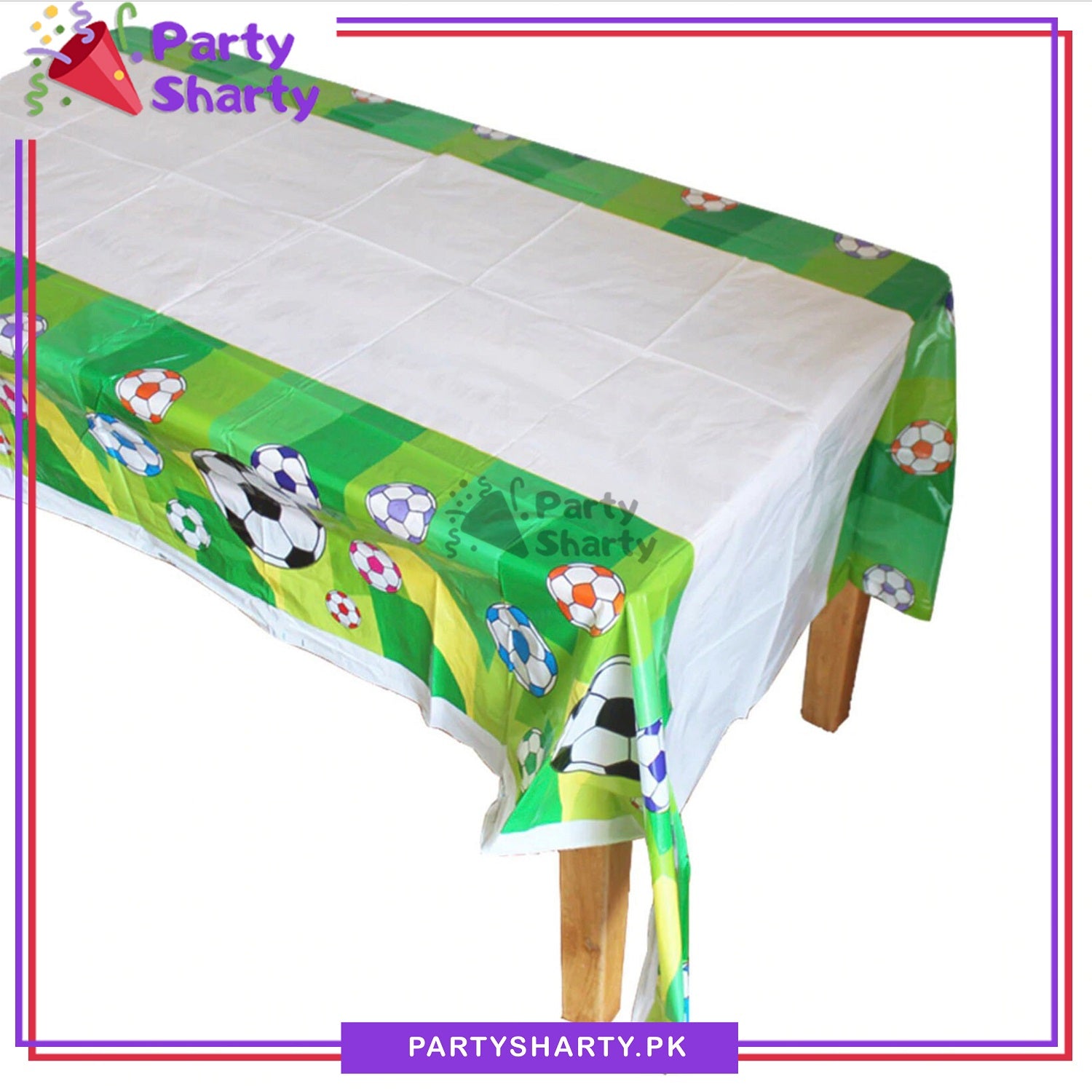 D-1 Football Party Theme Table Cover for Birthday Party and Decoration