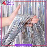 Fringes / Foil Curtains Best for Back Drop Wall Decoration for Birthday and Parties Celebration