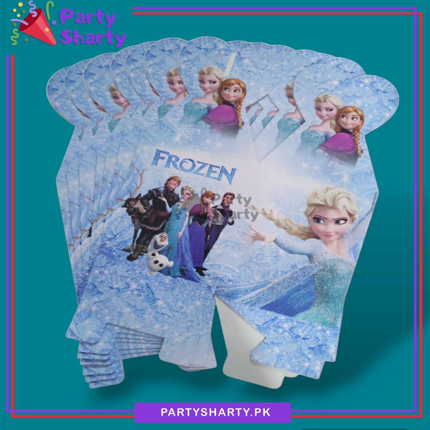 D-2 Frozen Elsa and Anna Theme Goody Boxes Pack of 10 For Frozen Theme Birthday