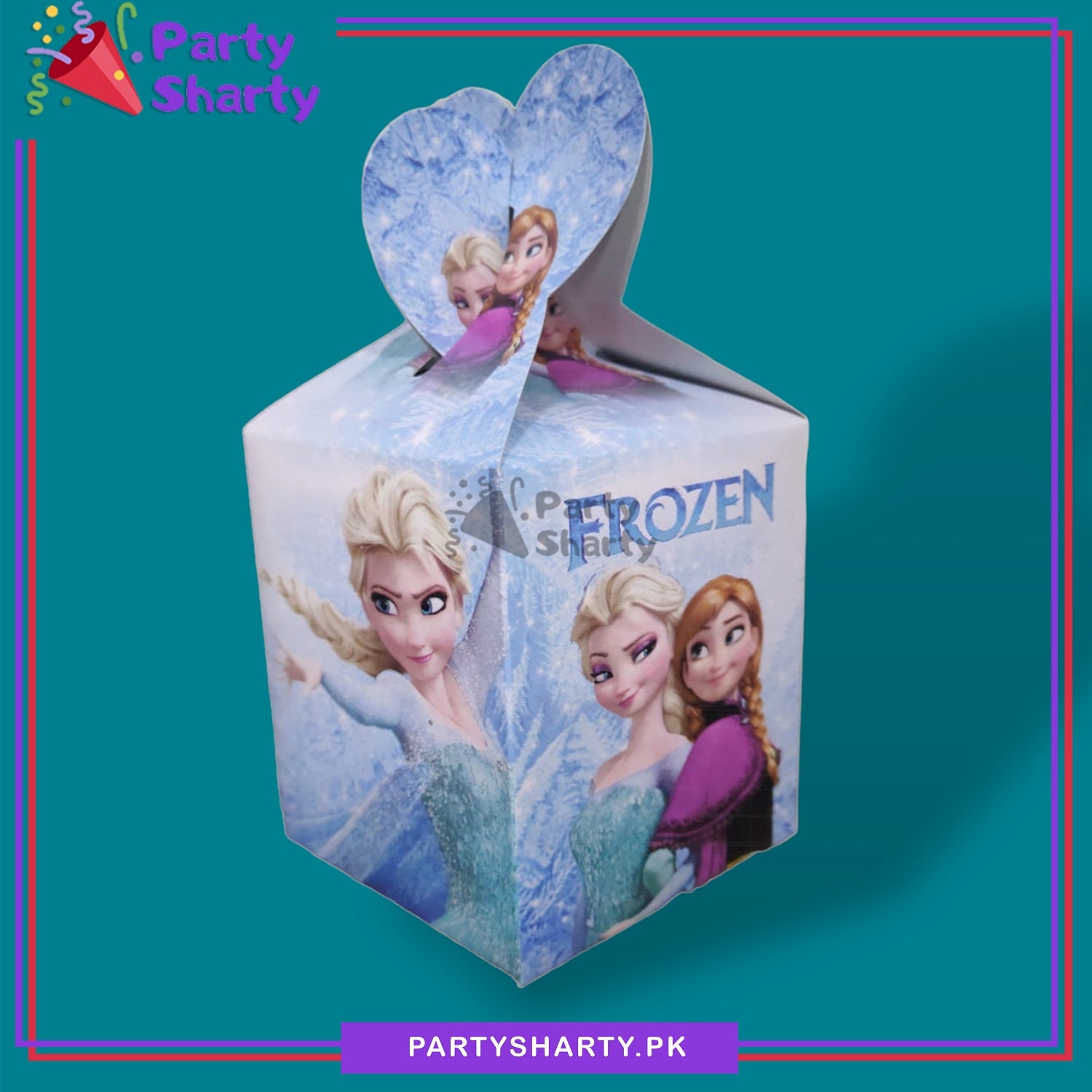D-2 Frozen Elsa and Anna Theme Goody Boxes Pack of 10 For Frozen Theme Birthday