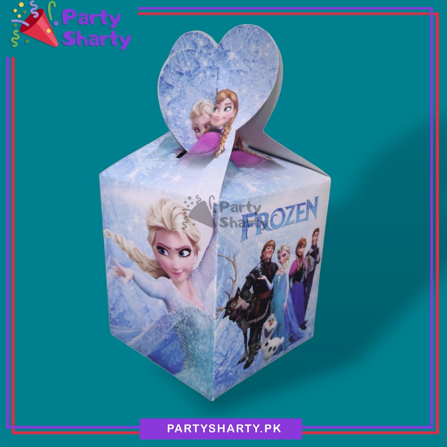 D-2 Frozen Elsa and Anna Theme Goody Boxes Pack of 10 For Frozen Theme Birthday