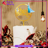 Frozen Theme Acrylic Cake Topper For Birthday Party Celebration and Decoration