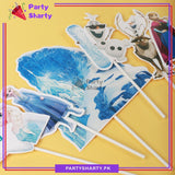 Frozen Theme Cake Topper Set of 6 for Frozen Theme Birthday Decoration and Celebration