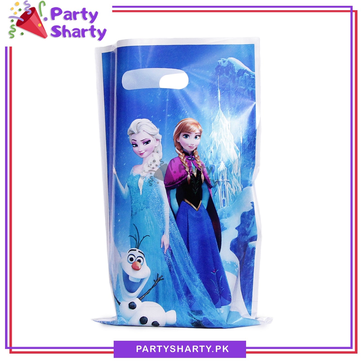 Frozen Anna & Elsa Theme Goody Bags Pack of 10 For Frozen Elsa Theme Party Decoration and Celebration