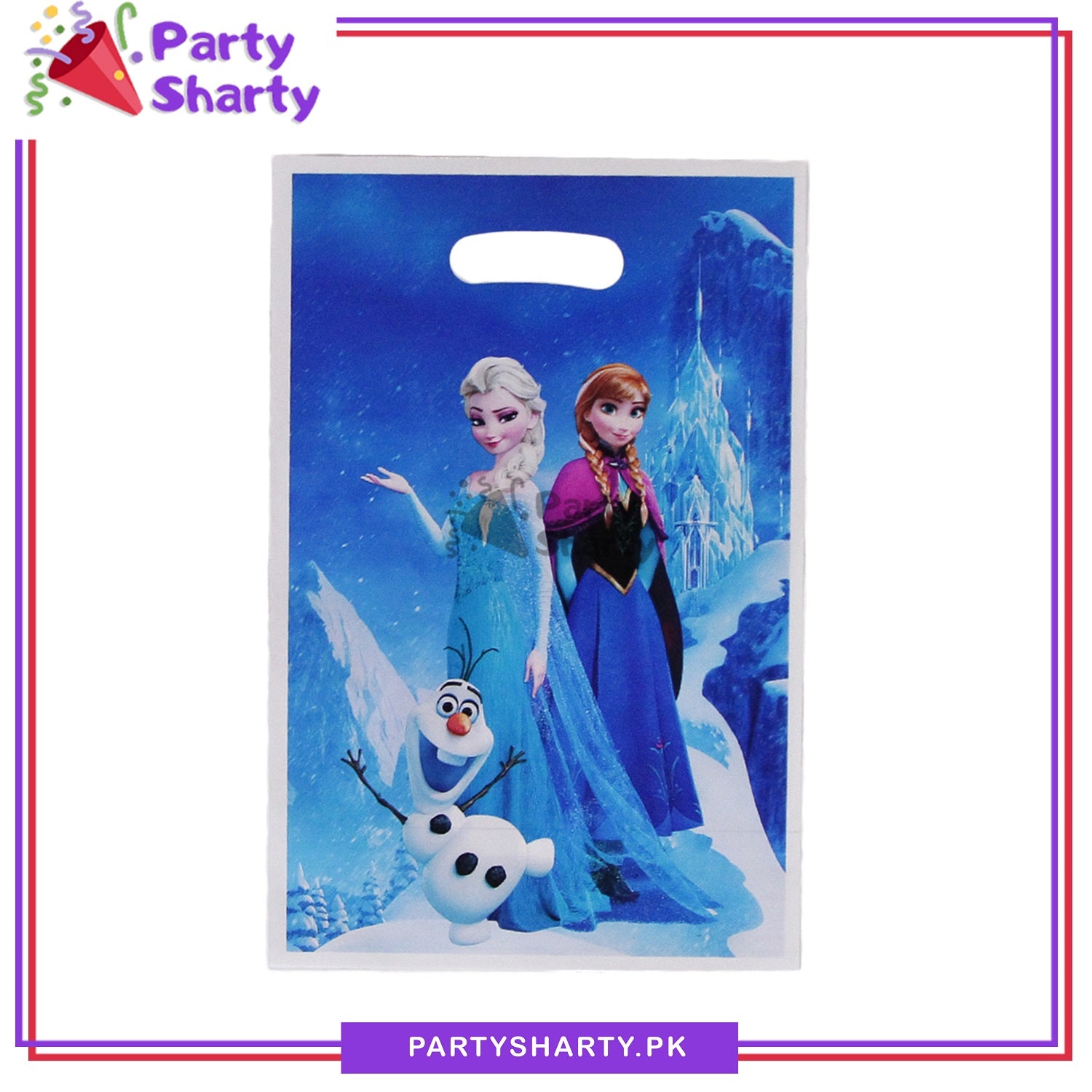 Frozen Anna & Elsa Theme Goody Bags Pack of 10 For Frozen Elsa Theme Party Decoration and Celebration