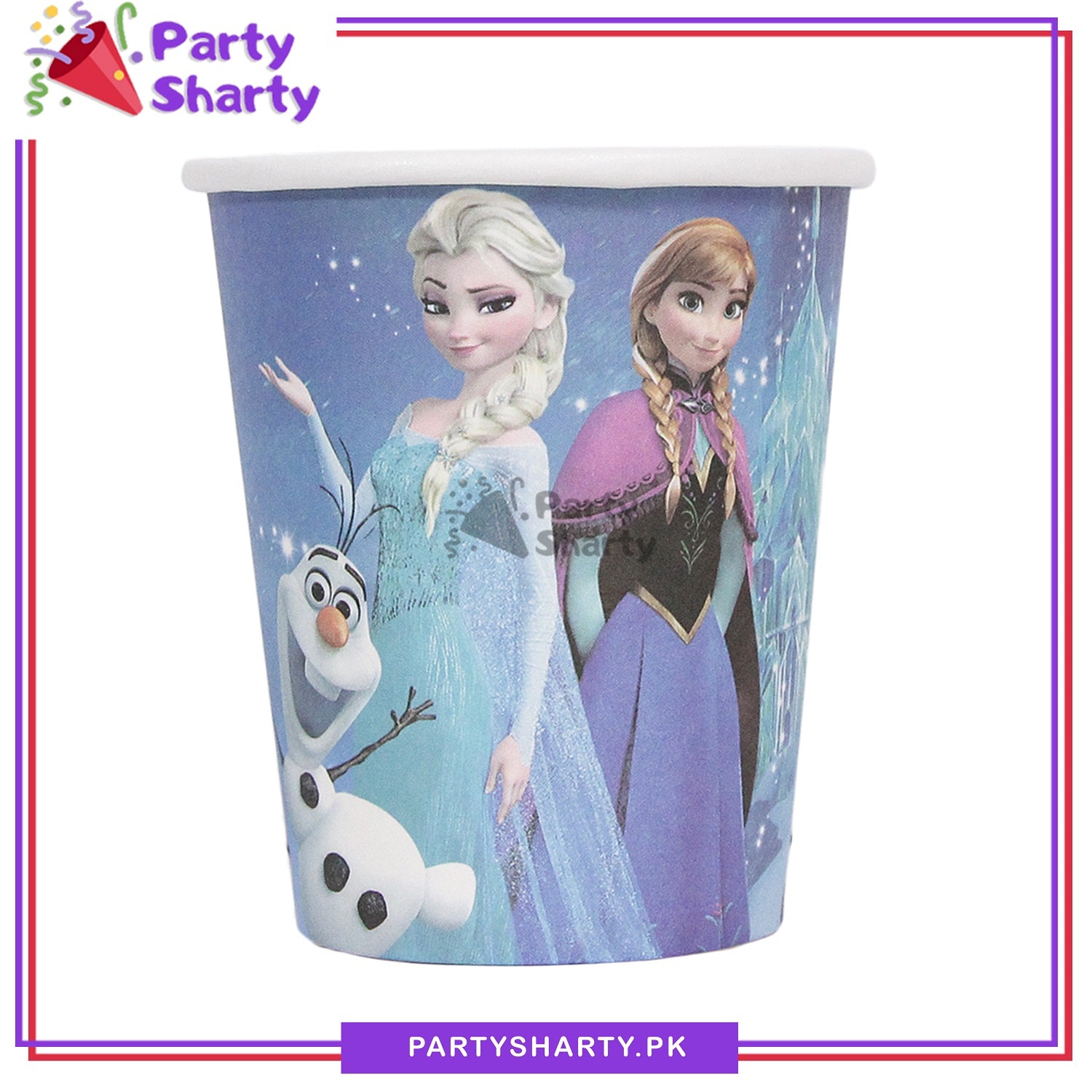 Frozen Theme Birthday Party Paper Cups / Glass For Themed Based Party Supplies and Decorations