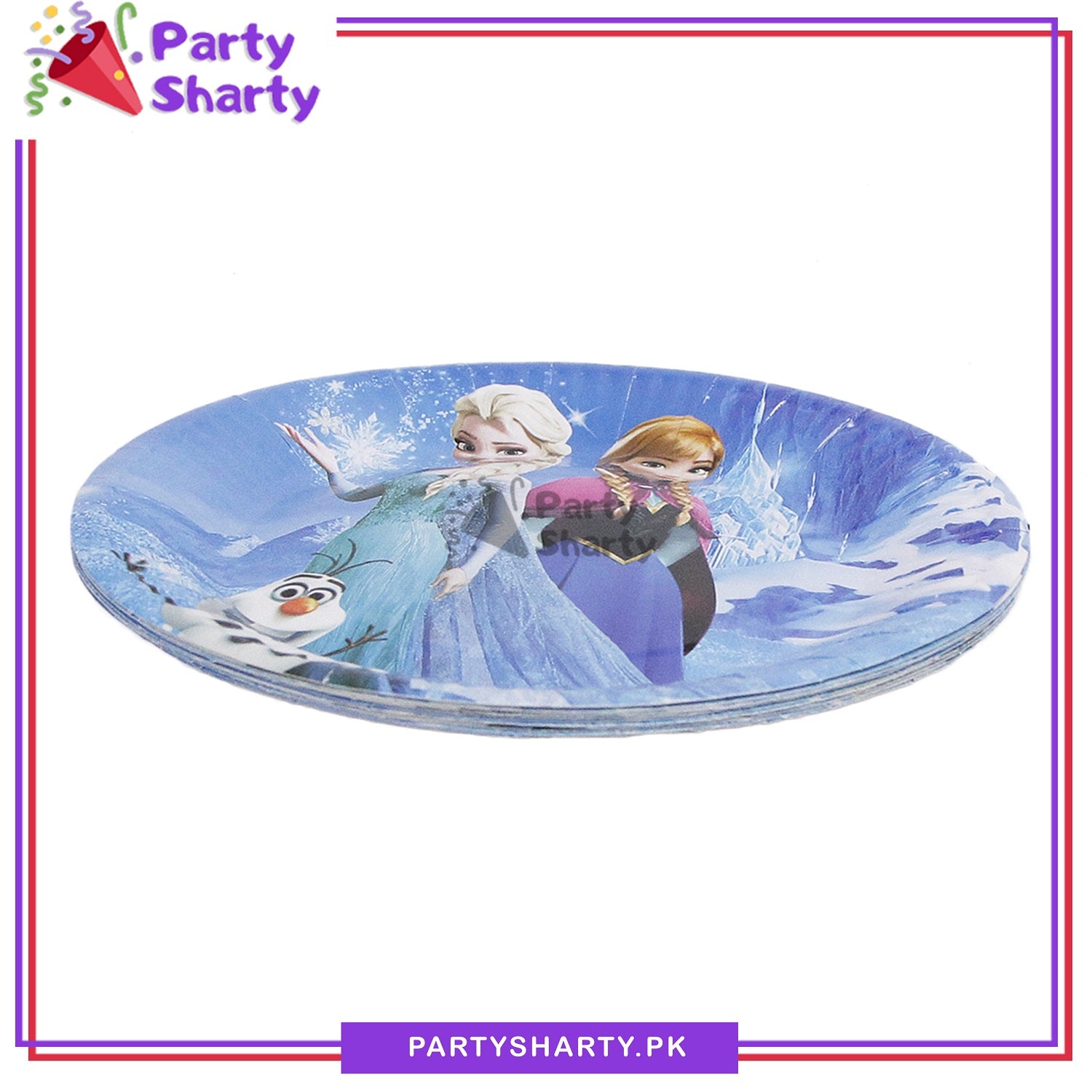 Frozen Paper Plates For Frozen Birthday Theme Party and Decoration