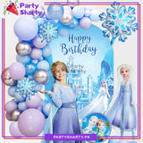 D-2 Happy Birthday Frozen Elsa Theme Set For Theme Based Birthday Decoration and Celebration