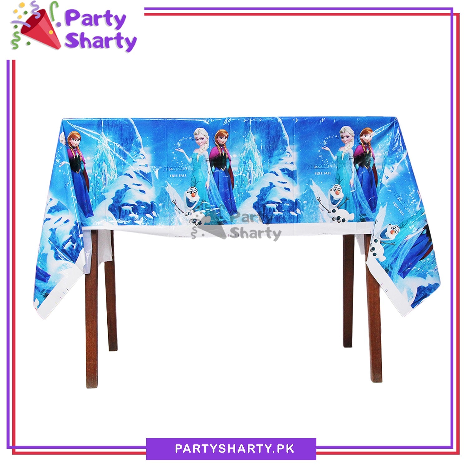 Frozen Elsa & Anna Theme Party Plastic Table Cover for Frozen Theme Party and Decoration