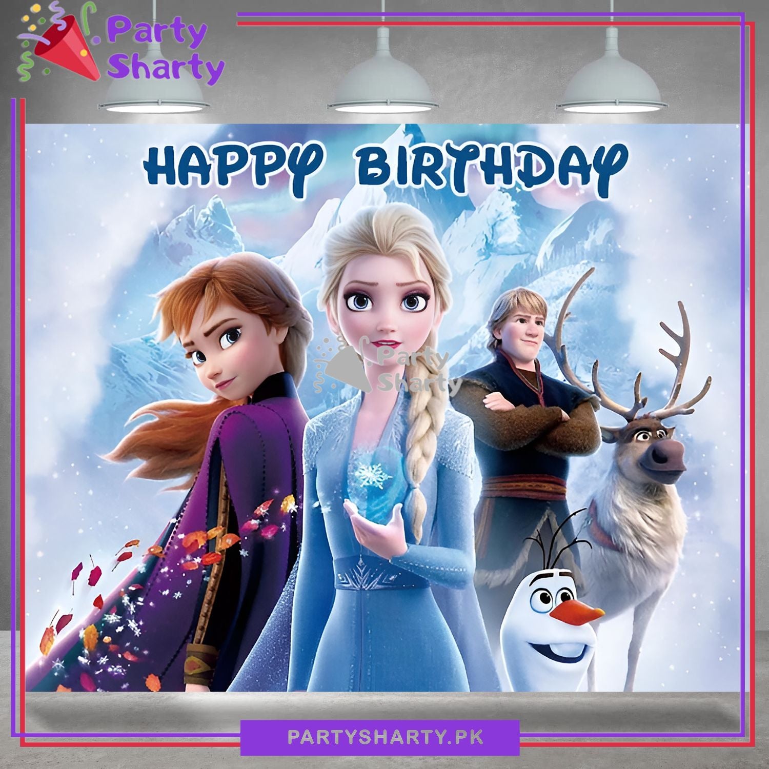 Frozen 2 Theme Panaflex backdrop For Frozen Theme Birthday Decoration and Celebration